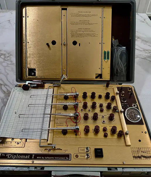 traditional polygraph exam machine